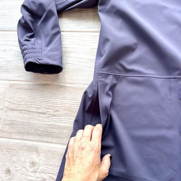 Nike Plum Purple Long Sleeve Hooded Mid-Length Hypershield Rain Jacket Size XL - Picture 2 of 12